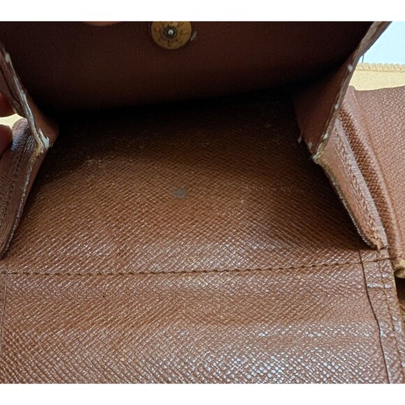 LOUIS VUITTON Monogram Portefeuille Florin Bifold Wallet Pass Case SP1016 Brown - Picture 8 of 9